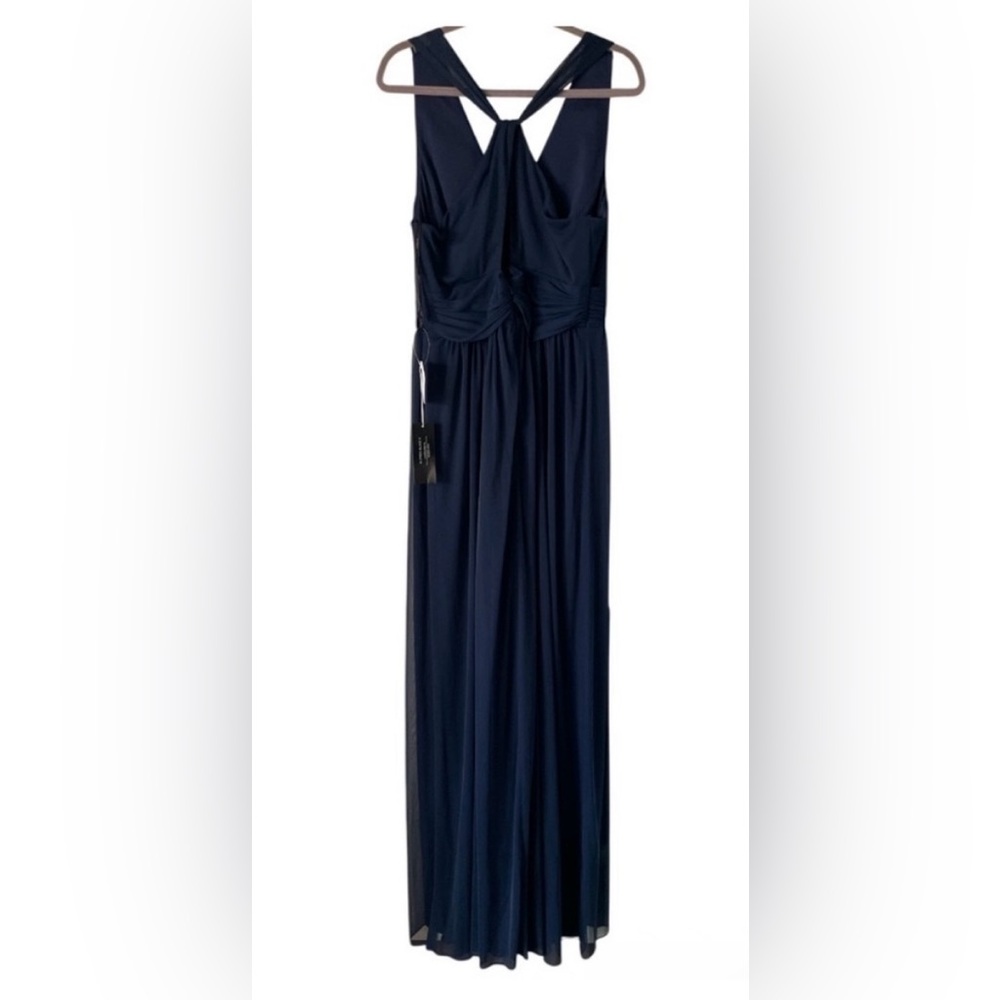 Alfred Sung | Wrap Twist Maxi Dress. Bridal. Formal. Ruched waist. Size 18L. NWT - Picture 3 of 8